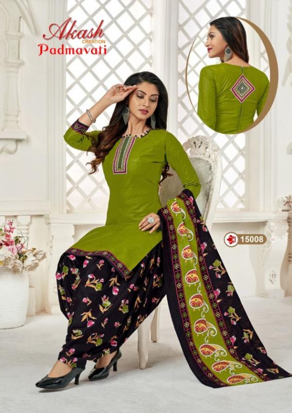 Akash Padmavati 15 Fancy Cotton Daily Wear Dress Materials